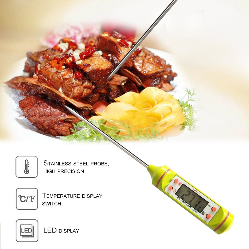 TP101 Digital Kitchen Thermometer For BBQ Electronic Cooking Food Probe Meat Water Milk Meat Thermometer Kitchen Tools