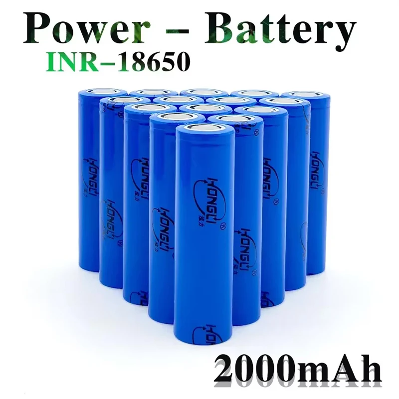 3.7V 1800~2000mAh 18650 Hongli Rechargeable Battery, Class A Lithium-ion Battery, Factory Direct Sales (available in Bulk)