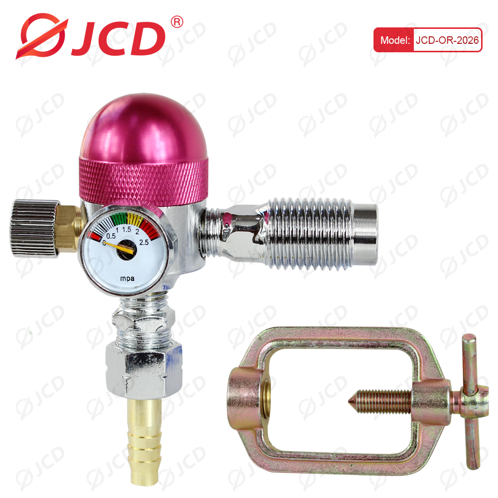 Jcd G5/8 &quot;0-25Mpa Zuurstof O2 Mig Tig Flow Meter Gas Regulator Flowmeter Lassen Weld Gauge Oxygenregulator Druk reducer: JCD-OR-2026