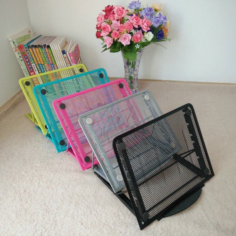 Mesh ventileret justerbar bærbar holder holder køler sammenfoldelig bærbar til bærbar notebook tablet justerbar notesbog stander