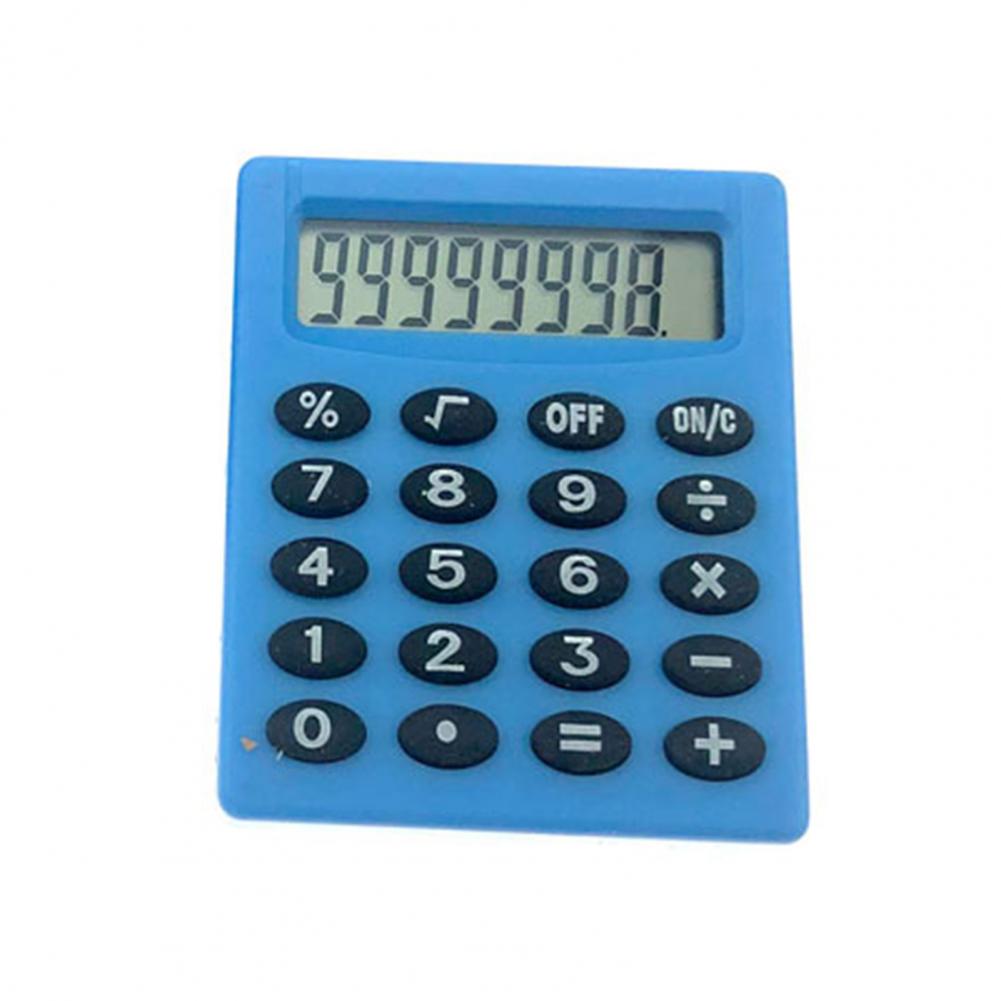 Handheld Electronic Calculator 8-Digit Large LCD Display Pocket Calculator Student Electronic Handheld Calculator калькулятор: Blue