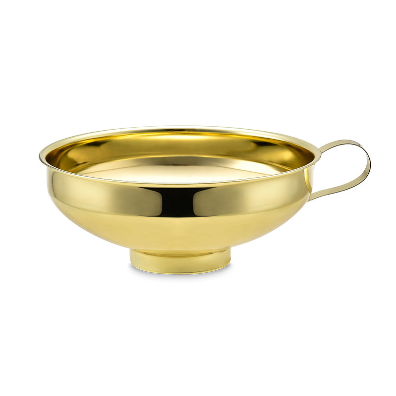 Altamente Popular, embudo para conservas de boca ancha de acero inoxidable de 2 tamaños, aderezo para ensaladas, embudo líquido, filtro de tolva, herramientas de cocina, Gadgets: Transparente