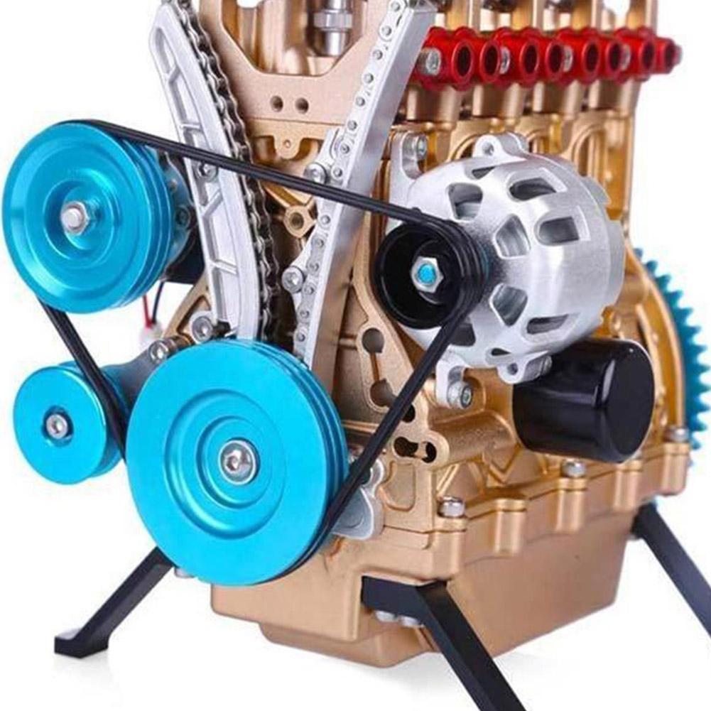 Table Decoration Crafts Decor Four-Cylinder Engine Car DIY Kit Model Resin Engine Engine Kit Model Mini Car Kit