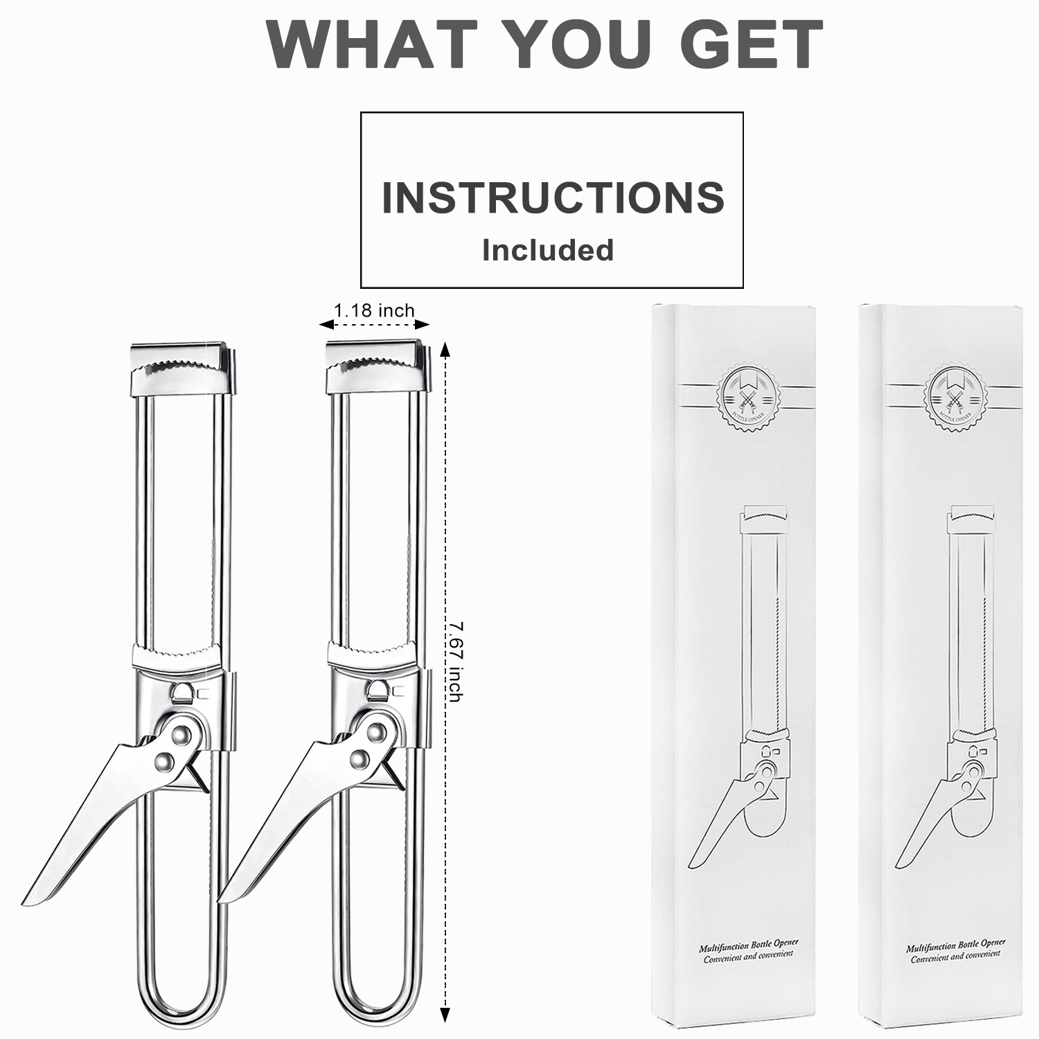 2Pcs Roestvrij Staal Grijper Kan Opener Verstelbare Handleiding Pot Deksel Opener Voor Zwakke Handen Senioren Keuken Accessoires