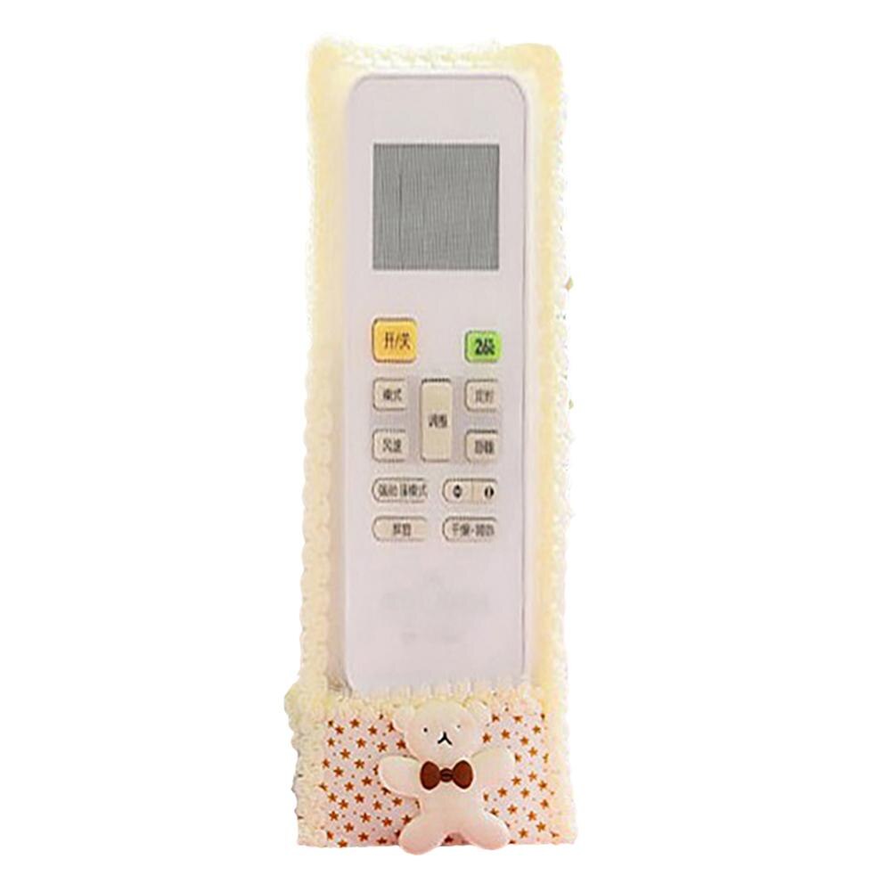 Silicone TV Remote Control Case Cover Video TV Set-top Box Air Condition Dust Protect Storage Bag Anti-dust Waterproof: Beige L