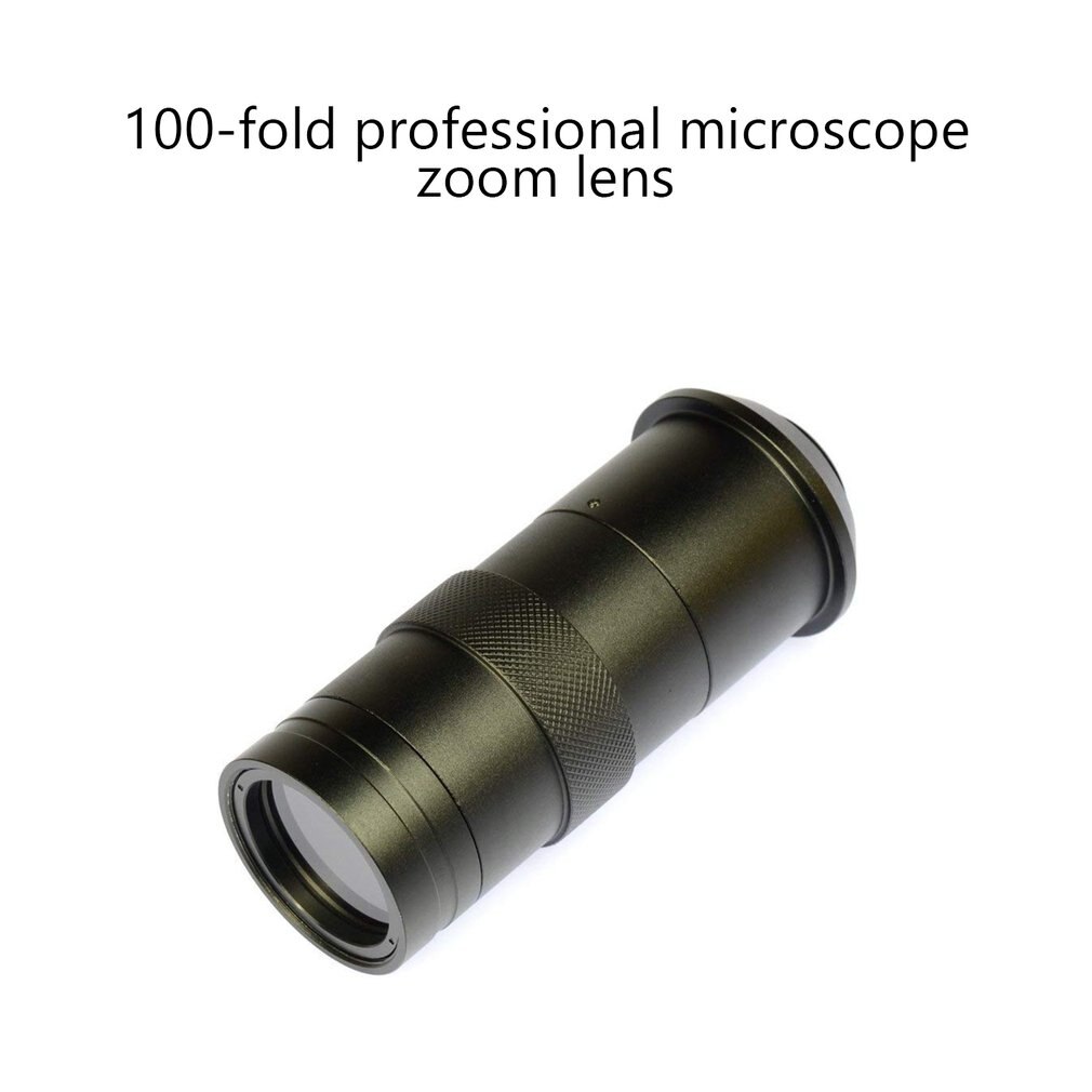 100X Digital Industrial Microscope Camera BNC AV TV Video Zoom C-Mount Lens Zoom Eyepiece Magnifier Lens