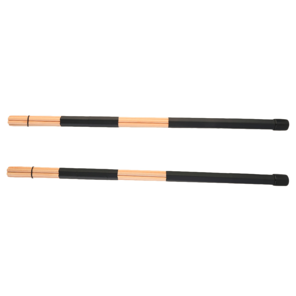 1 Pair WoodenHot Rods Rute Jazz Drum Sticks Drumsticks 40cm