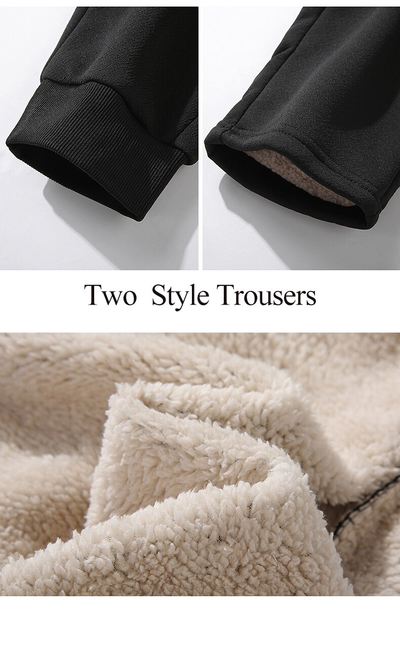 Tjocka träningsbyxor vinter herr plus sammet vadderade byxor smal stor storlek varma byxor solid trend sport jogging m -5xl, za