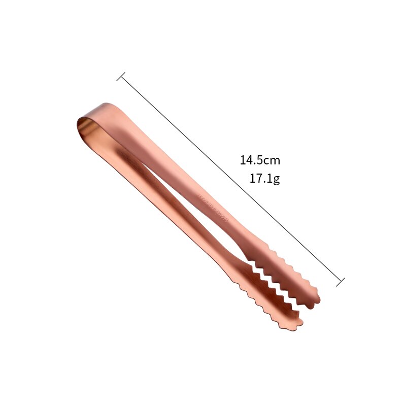 1Pc Fleisch Zangen Edelstahl Brot Clip Gold Geschirr Multi-funktion Eis Salat Tong Lebensmittel Server BBQ Grill Party Zubehör: Rose Gold / 2Stck