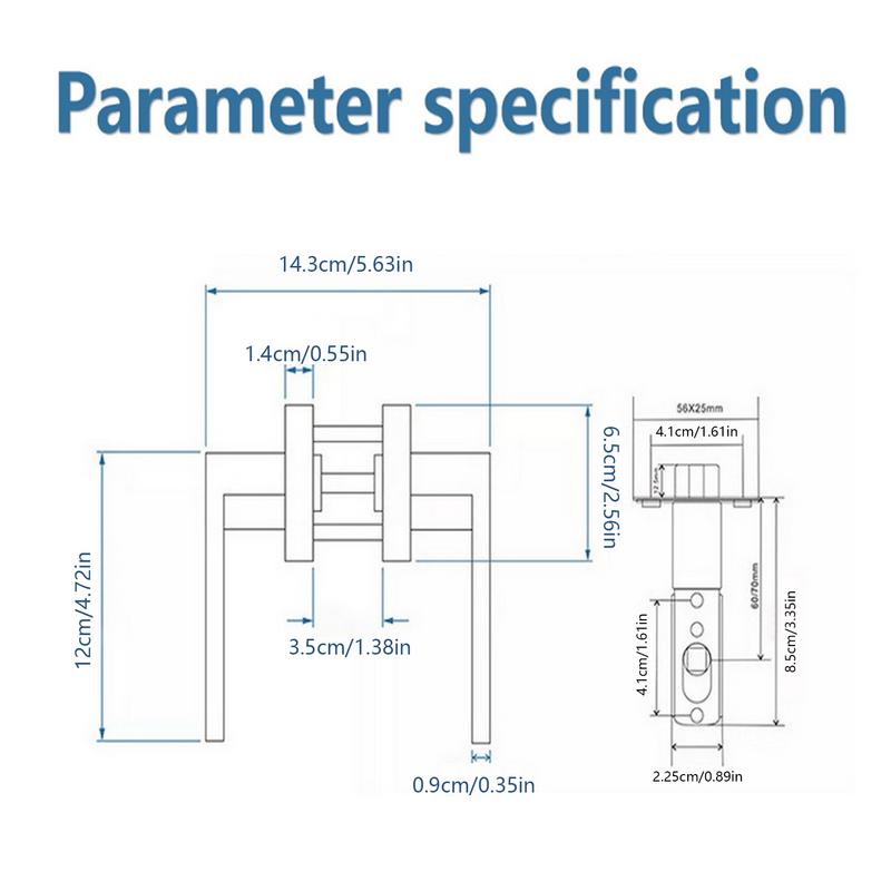 Matte Black Door Handle Door Locks Door Levers For Passage Heavy Duty Door Locks Reversible Flat Levers Door Handles For Right