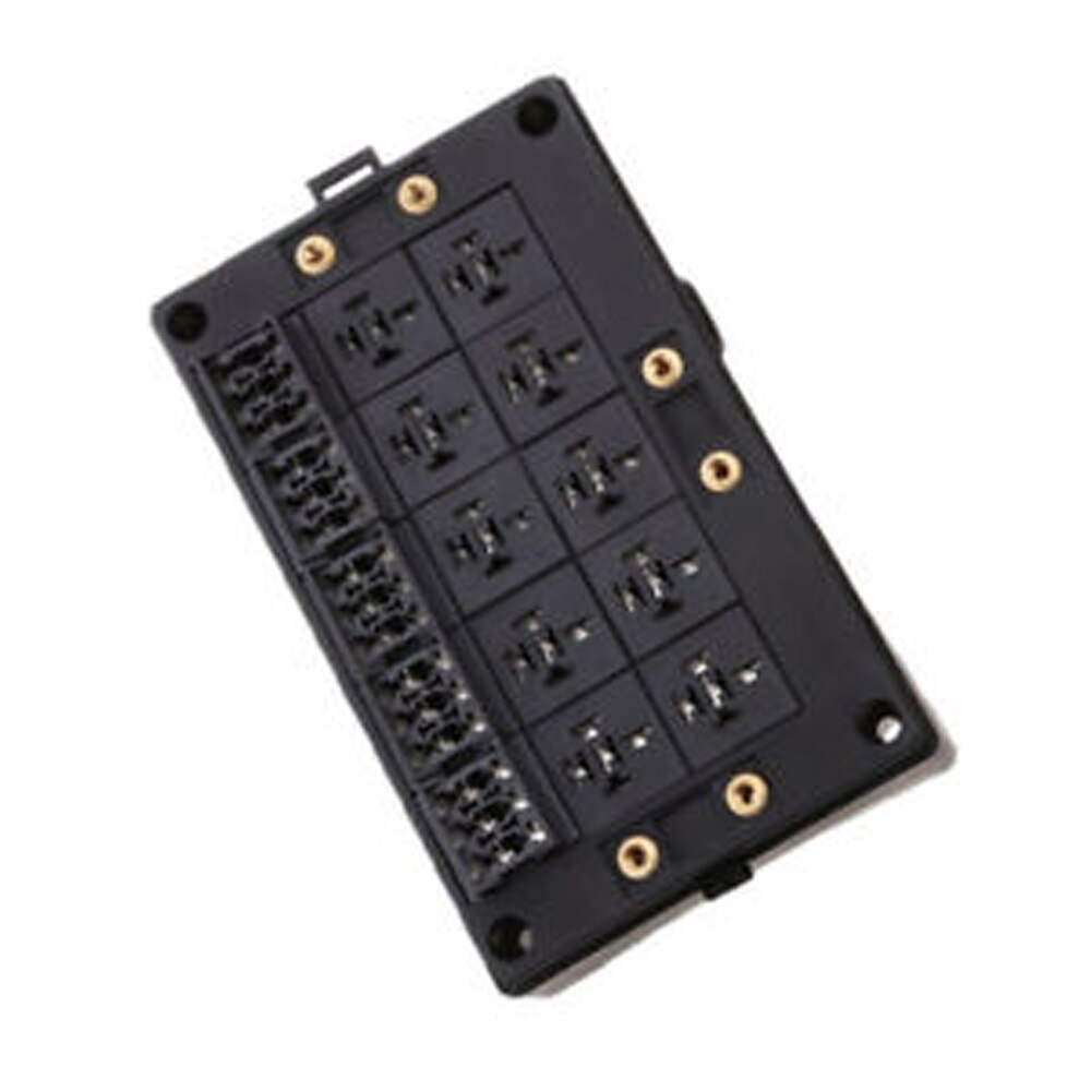 18-way Blade Fuse Holder + 10-way Relay Socket Box Dust-proof Car Truck Marine Brand And