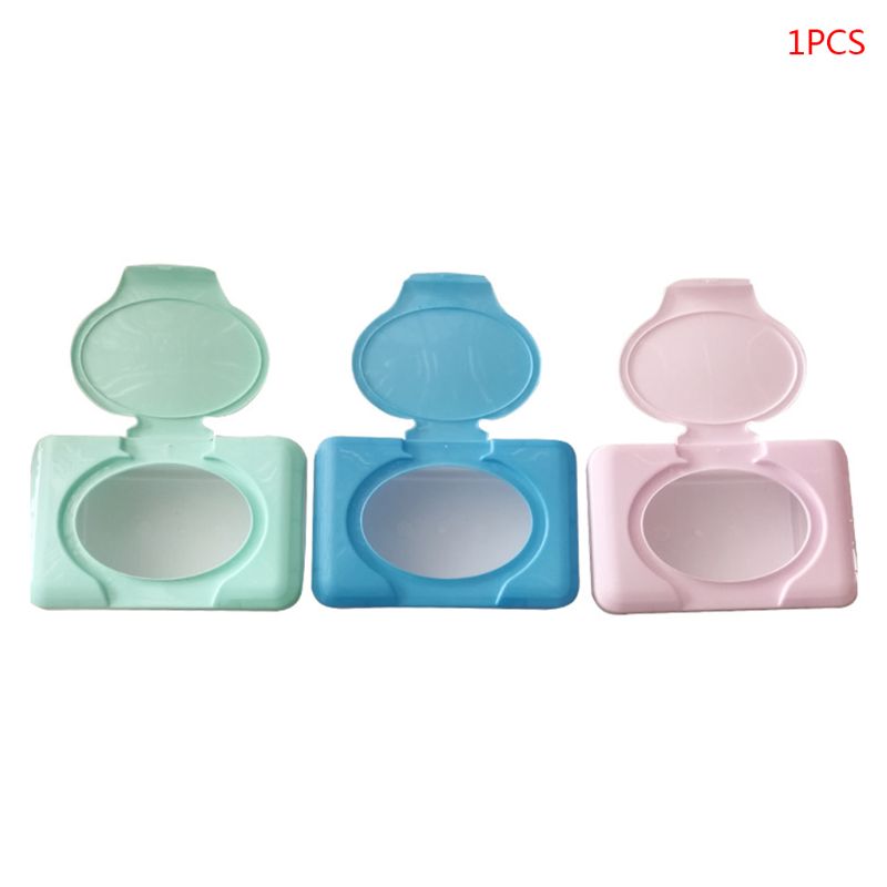 Wipes Dispenser Tissue Storage Box Case Wet Wipes Dispenser Holder with Lid for Countertops Desk
