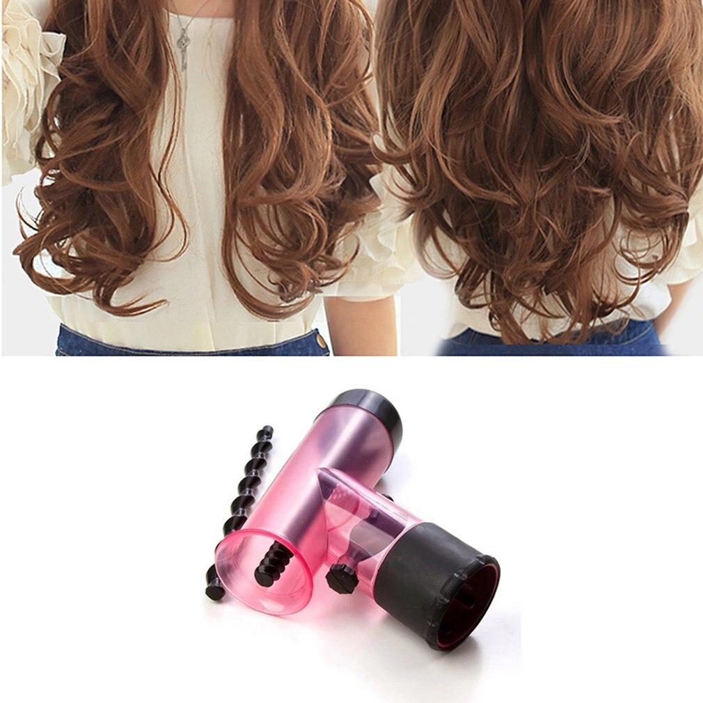 Difusor de secador de pelo de tamaño portátil para mujer, difusor de cabello mágico con giro de viento, de secado desmontable, rizador de rodillo, Herramienta de Peinado