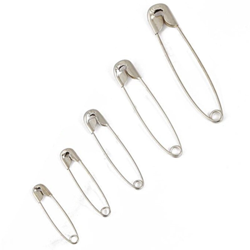 50pcs 5 kinds size Safety Pins DIY Sewing Tools Accessory Silver Metal Needles Large Safety Pin 5BB5960