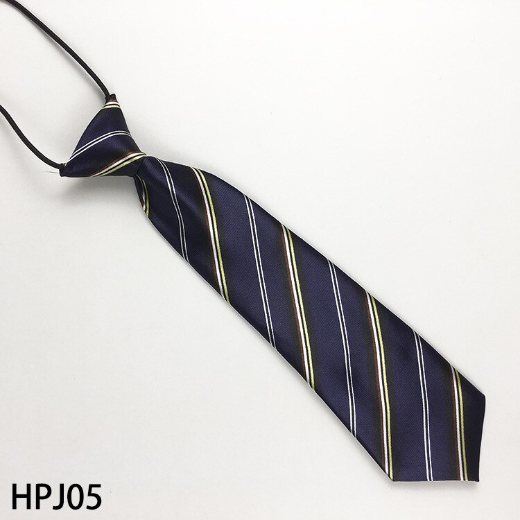 Stripe Plaid Satin Neck Tie Elastic School Boys Children Kids Baby Wedding Party Cravats Accessories Tie: Style 5