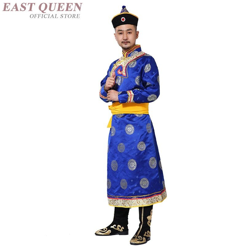 Mongol traje de la ropa de los hombres hombre chino trajes de Baile Folclórico ropa vestido de etapa desgaste de la danza ropa de mongol hombres FF1146