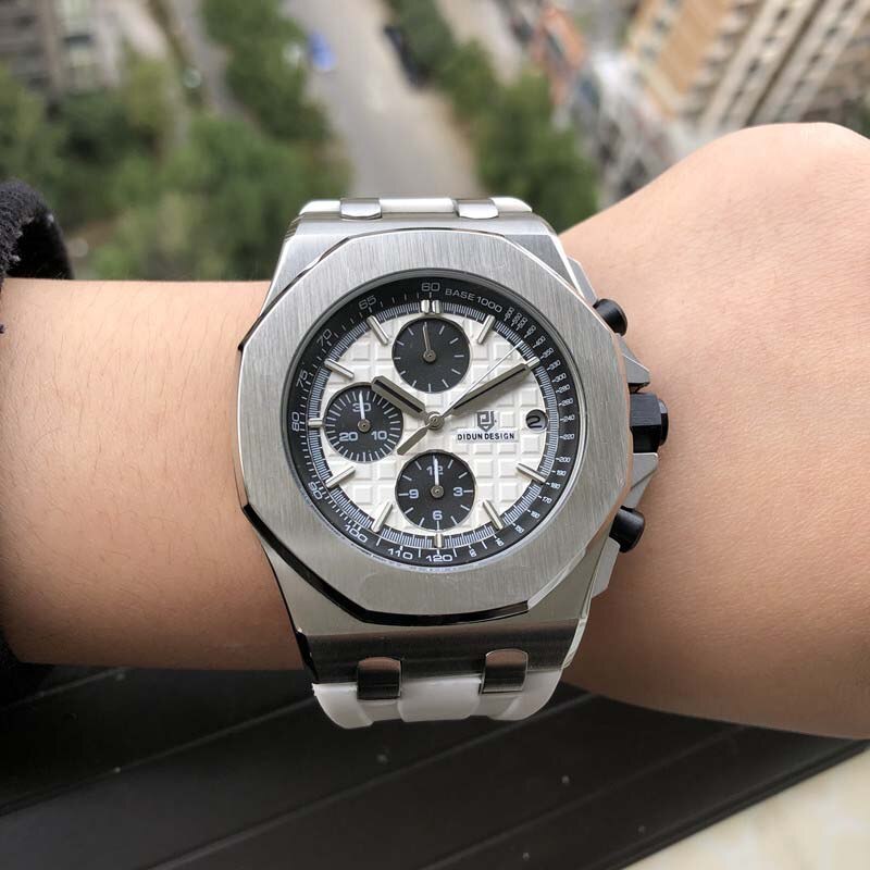 Didun Horloges Mannen Luxe Horloges Heren Staal Quartz Horloges Mannen Dress Bedrijvengids Horloge Lichtgevende Horloge 30M Waterbestendig: VDSWH