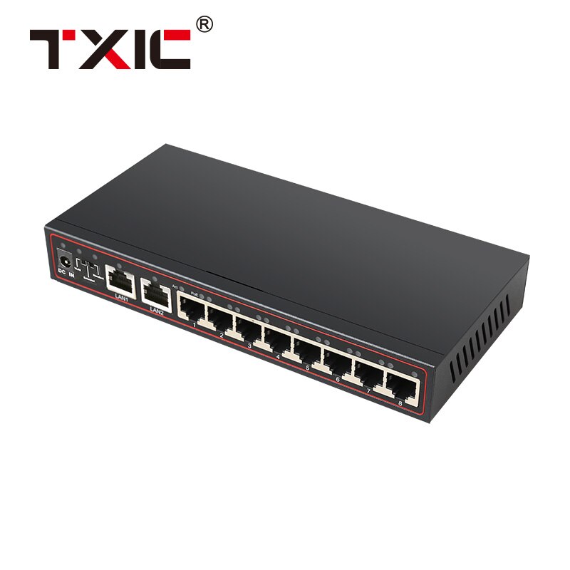 10/100Mbps 8 Poe Poorten En 2 RJ45 Uplink Poorten Ieee 802.3, Ieee 802.3u, ieee 802.3ab,IEEE802.3af/Bij Standaard Poe Switch