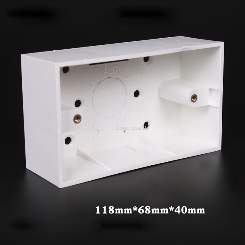 Model 118/120 Small Surface Installation Electrical Mounting Box 40mm PVC Wire Junction Boxes