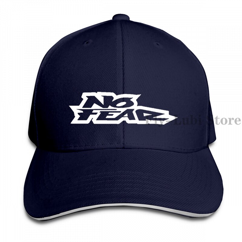 No Fear Inc Logo Baseball cap men women Trucker Hats adjustable cap: 1-Navy