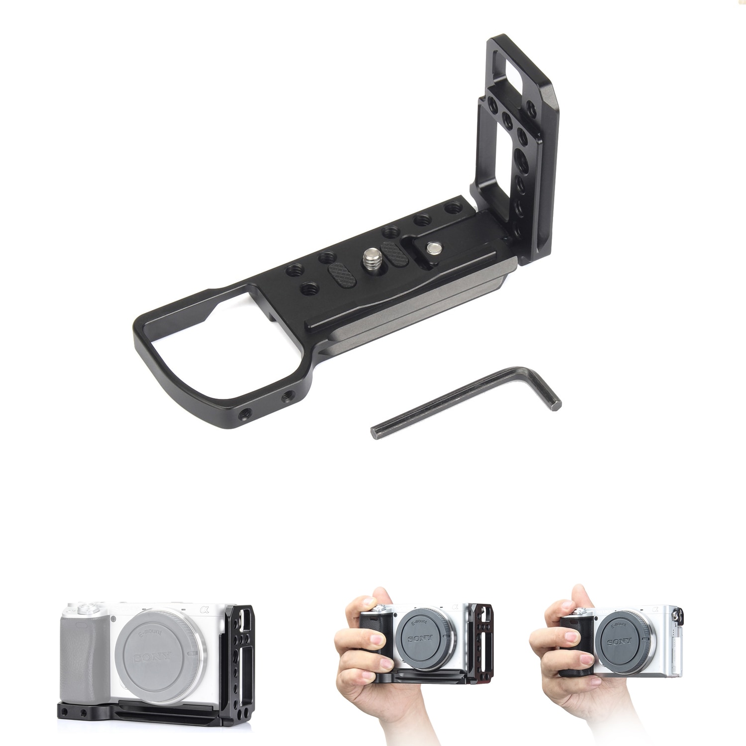 EachRig L-Suporte gaiola câmera Prato de Liberação rápida para Sony a6300, a6400, a6000, com placa Arca-compatíveis com o Tipo de cauda de andorinha
