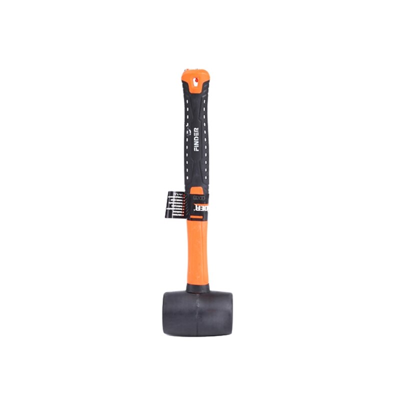 A Durable Solid Rubber Mallet For Floor Carpentry. Ergonomic Grip Hammer Mallet Soft Hitting Hand Tool Accessory