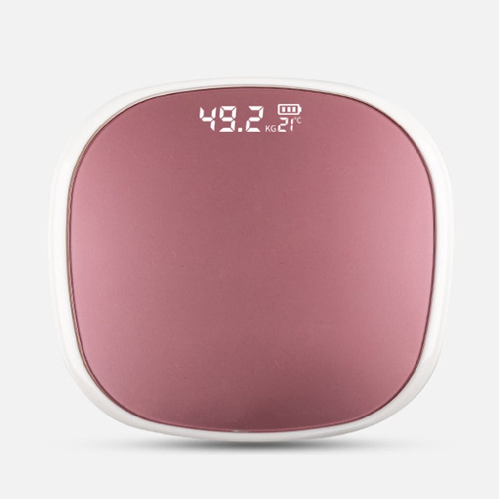 Wireless Smart Body Fat Scale Electronic Human Body Weight Scale LED Display Household Night View Large Screen USB Caliper Fat: Rose(general)