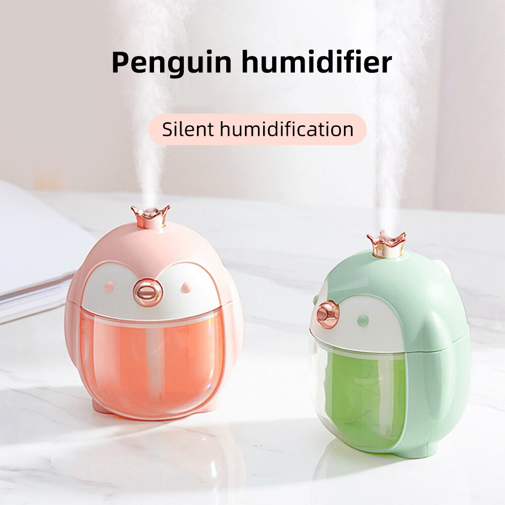 300ml cartoon usb luchtbevochtigers ultrasoon koele mist aroma lucht romantische lamp luchtbevochtiger jaar / kerst apparaten