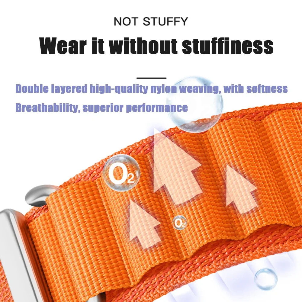 Correa de nailon para reloj inteligente Xiaomi Mi Band 9 Pro/8 Pro, pulsera deportiva para Redmi Watch 5 4, accesorios