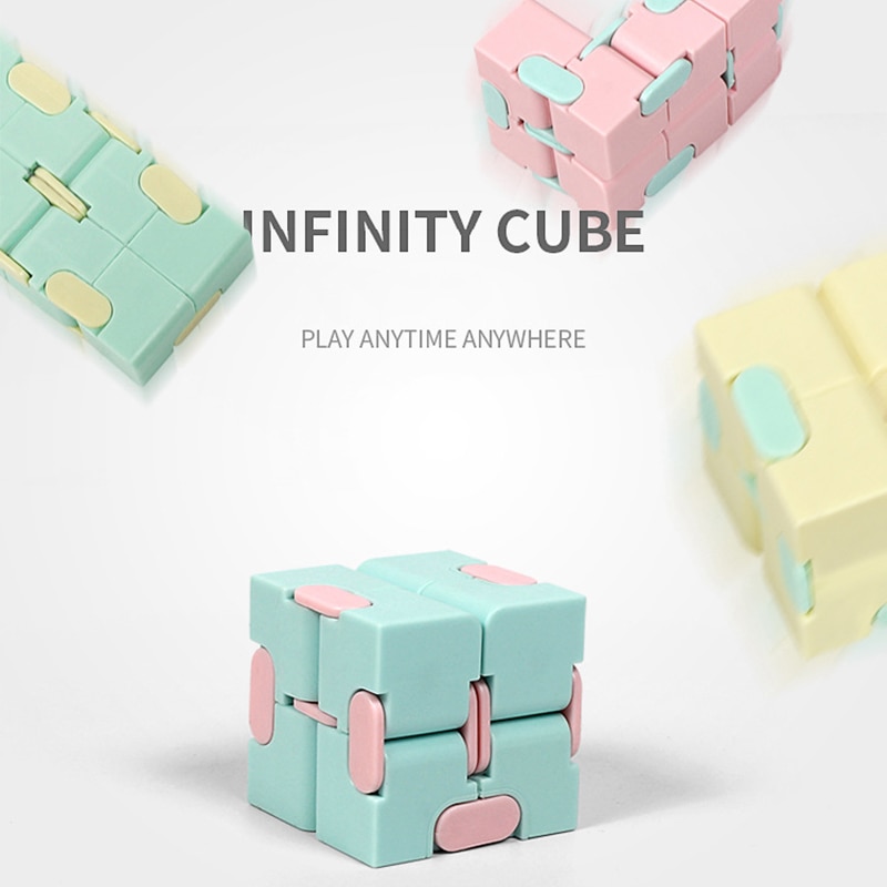 Juguete relajante cubo infinito cubo antiestrés juguetes antiestrés estrés voltear cubo infinito Relax juguete Oficina adultos cubo