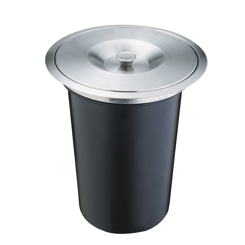 Geekinstyle 8l higt inbyggd soptunna kökssoptunna soptunna i rostfritt stål med lock soptunnor