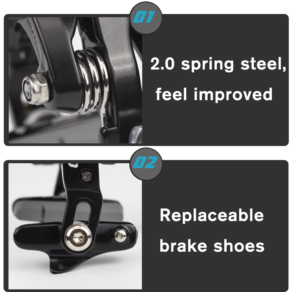 ONIRII Road Bike Brake Dual Pivot Caliper Brake system Folding Bicycle Side Pull Rim Brake Center Mount Front Rear 105 R7000