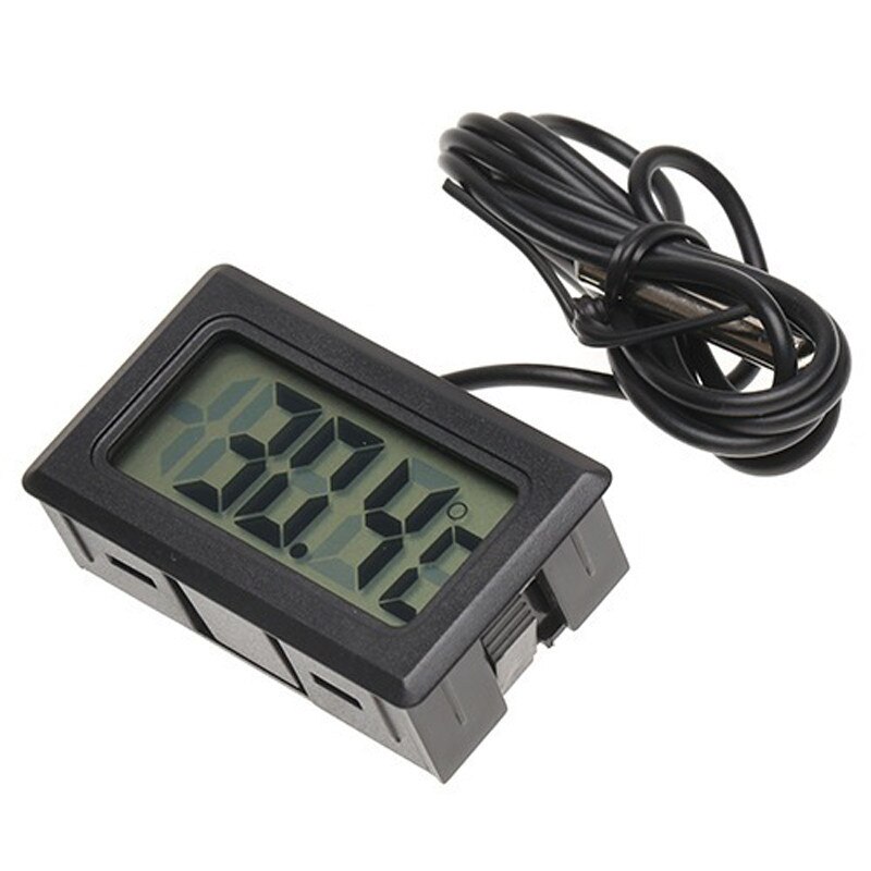 LCD Display Digital Thermometer Mini for Freezer Temperature -50~110 Degree Probe Fridge Thermometer 1m Line Length TL8009