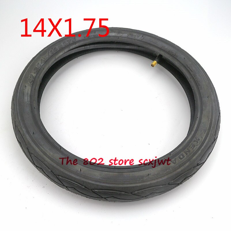 Supercykeldæk 14 x 1.75(47-254)  indre og ydre dæk passer børnecykeldæk foldecykler cykeldele slange 14*1.75 dæk