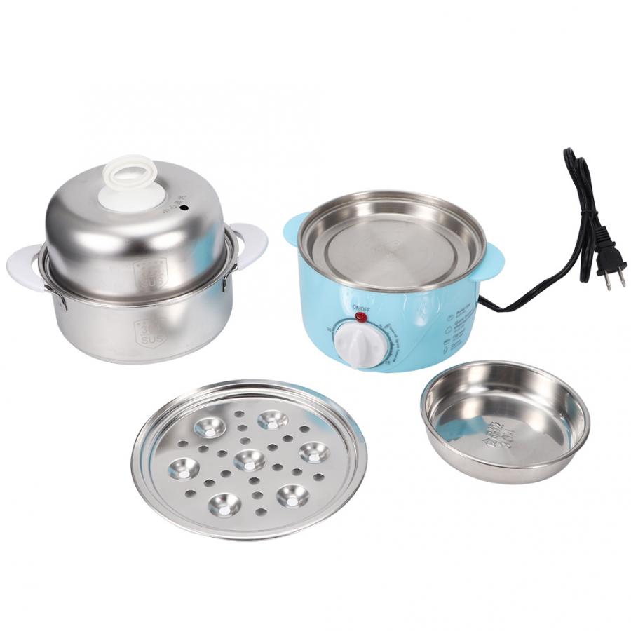 Multifunctional Electric Boilers Household Double layer Electric Egg Boiler Steamer Cooker Cooking Machine Kitchen Tool US 120V