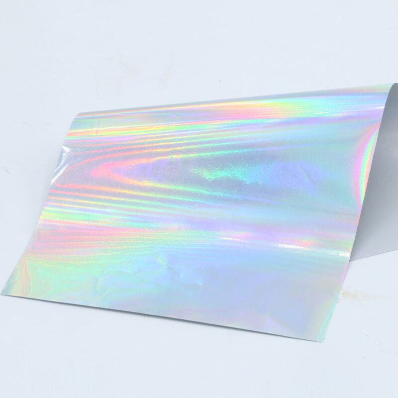 Heißprägefolie Papier Holographische Wärme Transfer Aluminium Laminator Folie 100 stücke für DIY Kunst Handwerk Weihnachten Verpackung Papier: Laser- Splitter