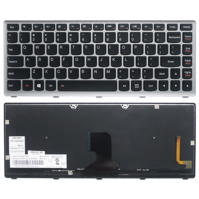 Clavier rétroéclairé pour ordinateur portable Lenovo, Clevo, Dns, intelligent, pour Thinkpad Z400, Z400A, Z400T, Z400P, P400, Z410: backlit 95new