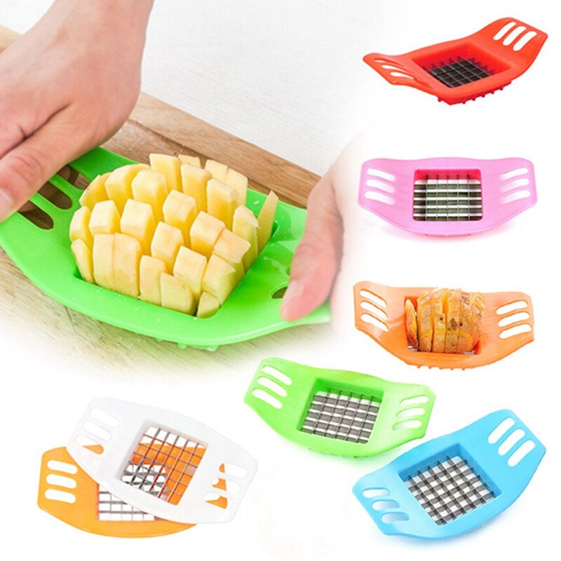 Potato Chip Cutter Stainless Steel Cutter Vegetable French Fry Chopper Chips Making Tool Kitchen Gadgets Accessories