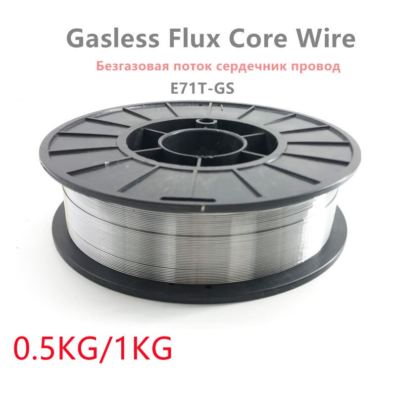 0,5 kg/1 kg E71T-GS gasloze lasdraad met fluxkern, geen gas- of MIG-staal lasdraad 0,8 mm / 1,0 mm / 1,2 mm zelfsluitende lasdraad