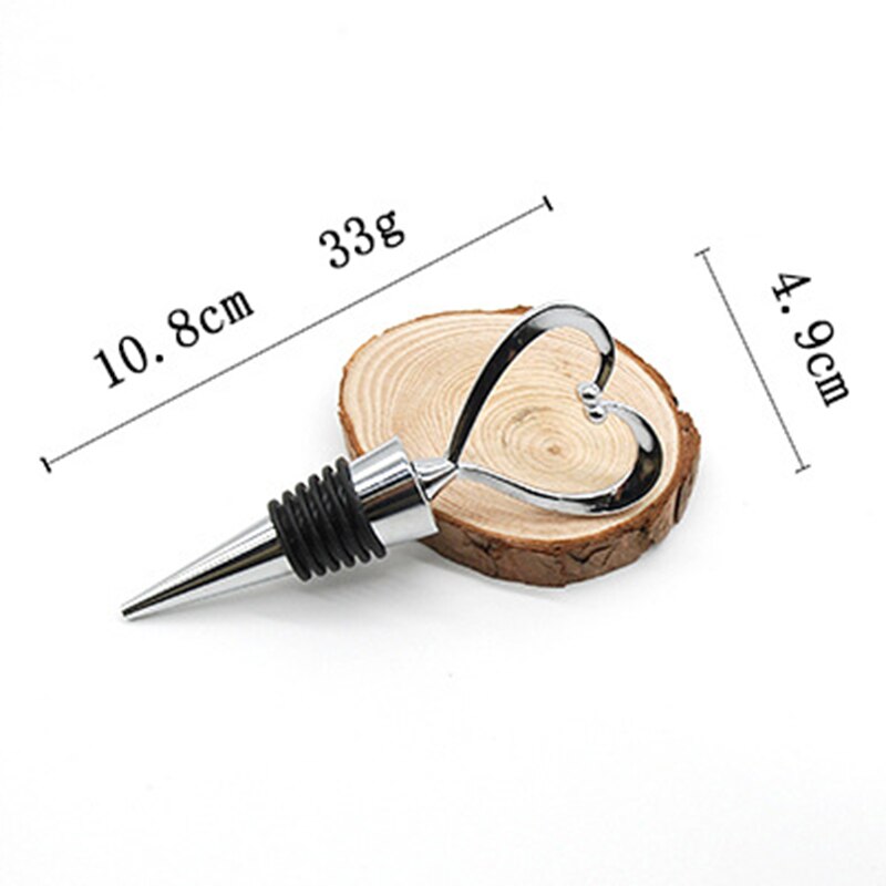 Reusable Wine Bottle Stopper Heart Shaped Stainless Steel Wine Stoppers Wine Stopper Gadget