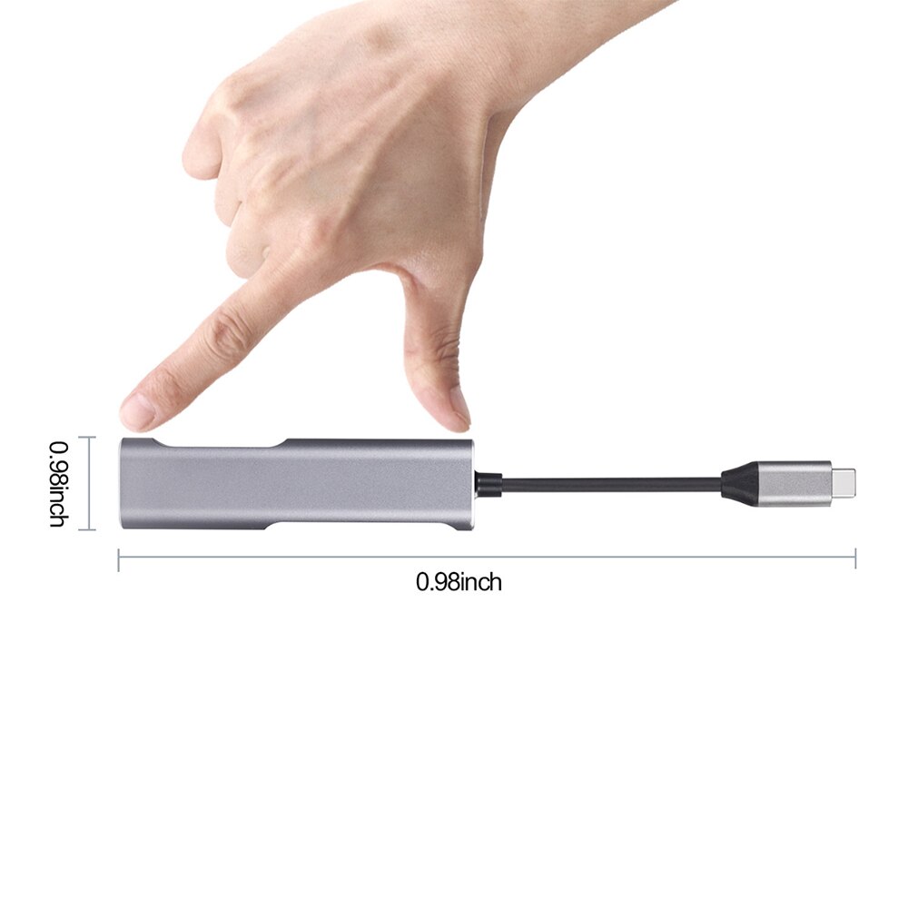 Usb C Type-C Hub Extension Dock Hdmi 4K Sd/Tf Card Usb 3.1 5Gbps 5-In-1 Kaartlezer Multifunctionele Converter