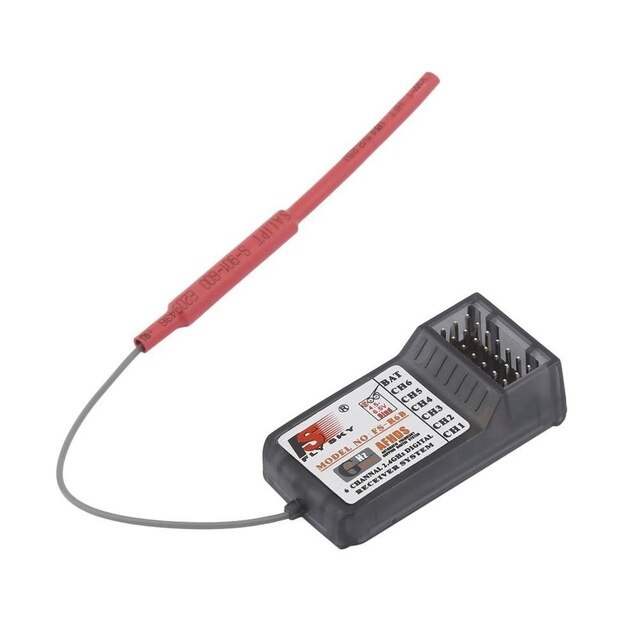 FlySky FS-R6B FS-GR3E FS-IA10B IA6B X6B FS-A8S receiver receptor para i6 i10 CT6B T6 TH9x transmisor de Control remoto partes: FS-R6B