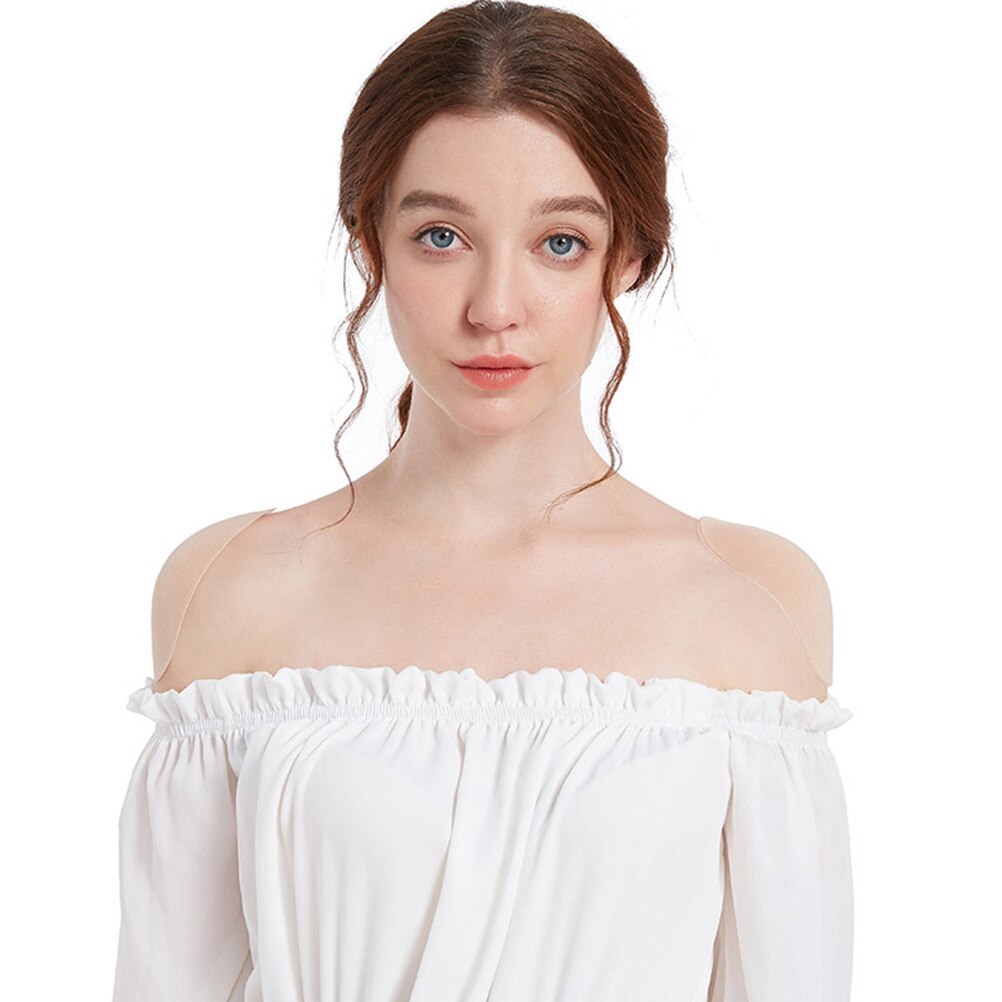 2 Pairs Invisible Shoulder Pad Detachable Shoulder Padding Shoulder Pads