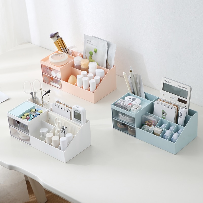 Skønhed smykker emballage æsker dame kiste æske makeup etui kosmetik arrangør toiletartikler læbestift beholder