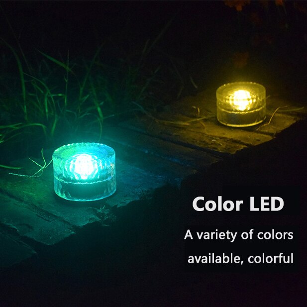 2020 novo 3 pçs passo da escada cubo de luz solar led ao ar livre lâmpada jardim à prova dwaterproof água tijolo gelo luzes parede subterrânea iluminação embutida: 3PCS colorful