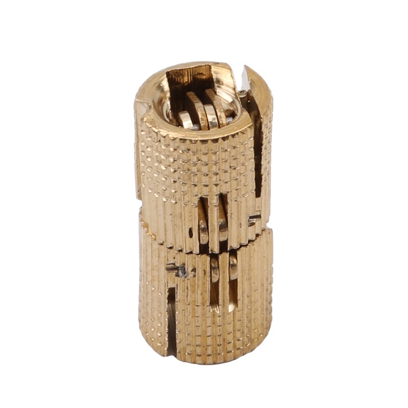 8 /10 /12 Mm Copper Barrel Hinges Cylindrical Hidden Cabinet Concealed Invisible Brass Hinges Mount Furniture Hardware