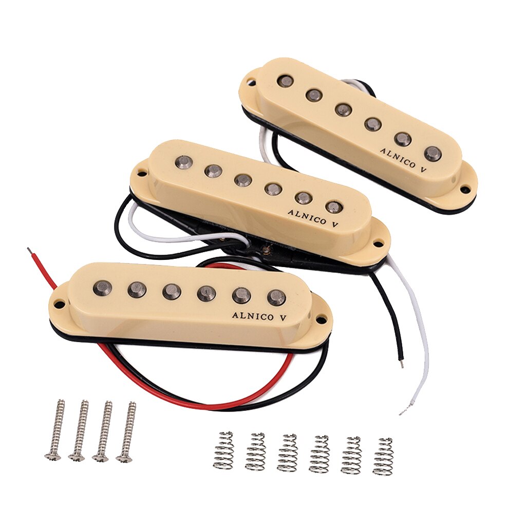 Alnico v kitaran soitin yksikelainen humbucker mikrofoni kaula keskisilta setti st beigelle sähkösinglguitar osat tarvikkeet
