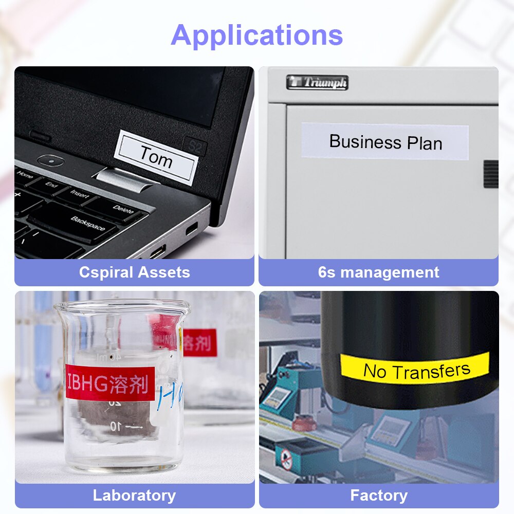 Supvan G10E Labeler Thermal Transfer Label Maker Bluetooth Connect Desktop Laminated Labeling Machine Printers for Home Office