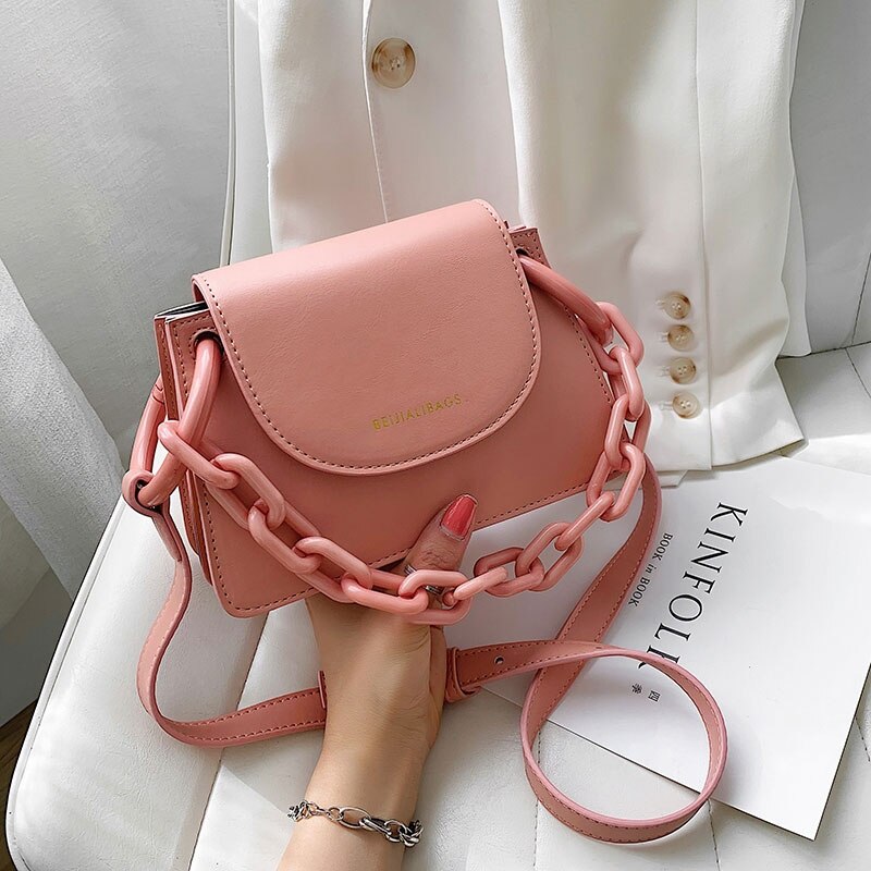 Women`s Shoulder Messenger Bag Pu Leather Crossbody Bags for Women Solid Ladies Hand Bags Sac A Main