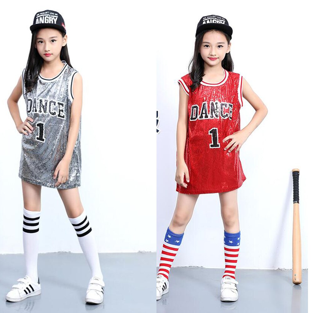Sequins Jazz costume for girls Kids Modern Jazz Da... – Grandado
